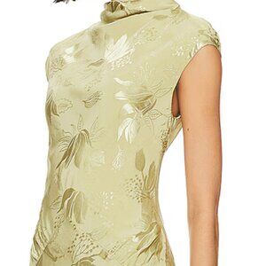 Green English Bridesmaid Dress, L'Academie Avalon Maxi Dress